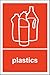 Poubelle recyclage sticker plastiques – Étiquette autocollante