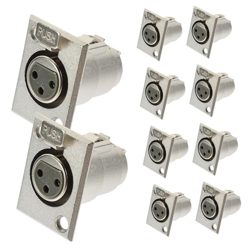 Conector de micrófono hembra Holibanna para eliminar ruidos en equipos de sonido y grabación