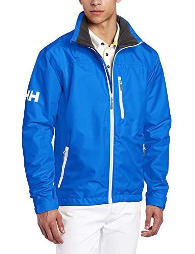 Image of Helly-Hansen mens Crew Midlayer Fleece Lined Waterproof Windproof Rain Jacket