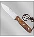 MIGUEL NIETO Nieto - 1080-S. Cuchillo BUSHCRAFT TERRANO. Acero BÖHLER. Mango de Tuya. Funda de Cuero Herramienta para Caza, Pesca, Camping, Outdoor, Supervivencia y Bushcraft