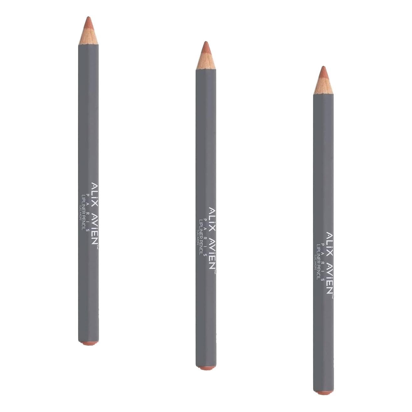 ALIX AVIEN Uzun Süre Kalıcı Dağılma Yapmayan Nemlendirici Dudak Kalemi - Lipliner Pencil Salmon (3 paketi)