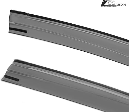 Miniatura 9 de Para Honda Civic 4Dr Sedan 2012-2015  Viseras EOS JDM Mugen ll Estilo Tape-On Smoke Tinted Side Ventana Ventana Ventilación Deflectores de