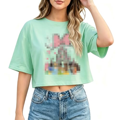Image of Magical Crop Shirt for Women Magic Kingdom Princess Tshirt Funny Family Vacation Trip Tee Casual Holiday Top