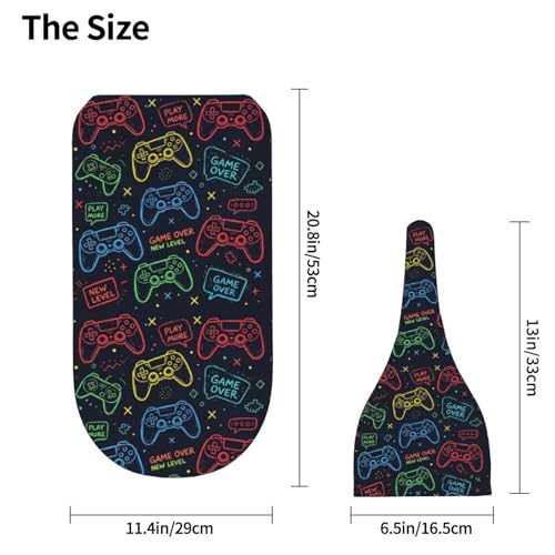 Image of Game Controller Gaming Newborn Baby Swaddle Blanket Baby Stuff,with Beanie hat Sets, Soft Gifts for Unisex Boys Girls Shower Infant
