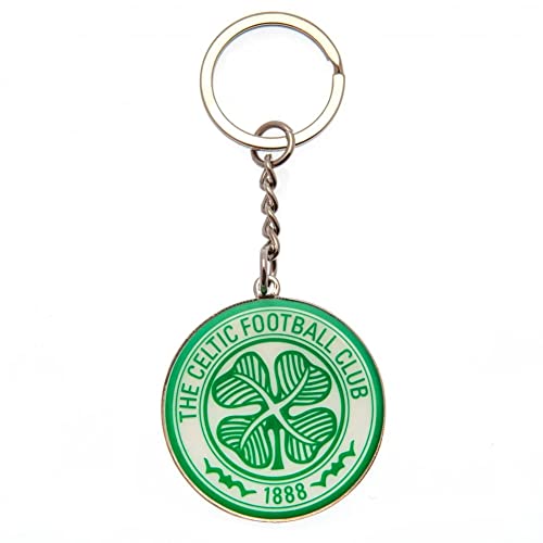 Celtic Glasgow FC Club de Football Insigne crête fob métallique Keyring Officielle