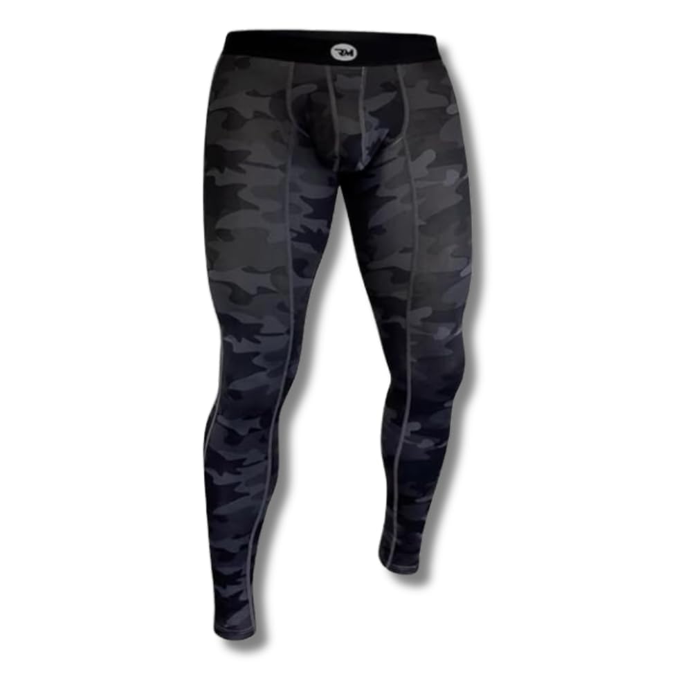 Real Men ABCD Pouch Compression Pants - 1, 2 & 3 Pack, Mens Leggings, Yoga Pants, Tights, Base Layer Men Cold Weather