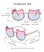 SJBNCai 3-Pairs Girls Sunglasses Kids Cute Pink Kitty Lovely Cartoon Sunglasses Aged 3-12 UV400 Protection
