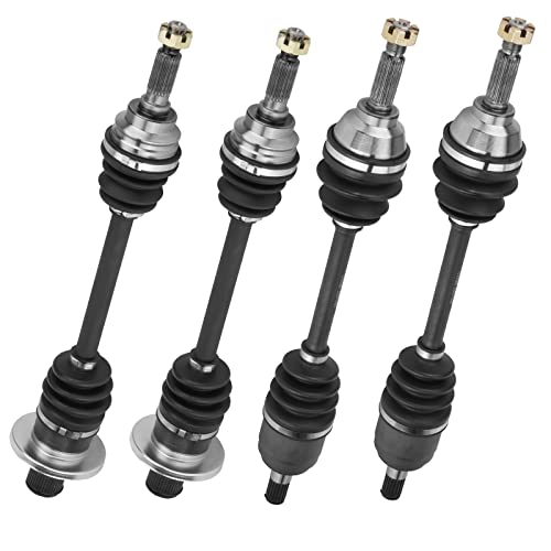 Front and Rear ATV CV Axle Drive shaft Assembly Set for Suzuki King Quad 450 07-10, King Quad 500 11-18, King Quad 700 05-07, King Quad 750 08-18 - Full Set