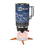 BLUU MOUNT Backpacking Camping Propane Stove, Outdoor Portable Camp Gas Stoves Burner Cooking System...