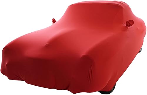Miniatura 3 de Star Cover Cubierta interior para automóvil Mercedes-Benz 190 SL roja con bolsillos de espejo cubierta de garaje a medida ajuste perfecto y cubierta