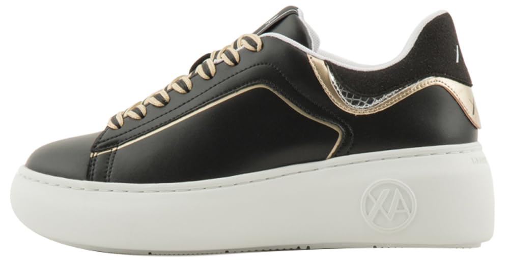 Armani Exchange Women's Super, high Sole, Black+ Pale, 40.5