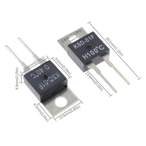 Interrupteur KSD-01F TO220 D 85C Normalement Fermé protège vos circuits imprimés - 5