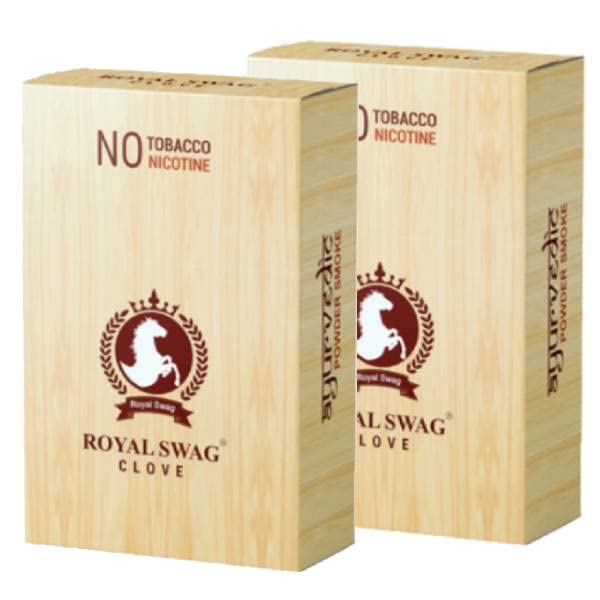 ROYAL SWAG Herbal Cigarettes Clove Flavoured(40 Sticks) | 100% Tobacco Free & Nicotine Free (Tobacco Alternatives) Herbal Smokes Made With Ayurvedic & Natural Herbs (B0BPC17GTX) Amazon Price History, Amazon Price Tracker