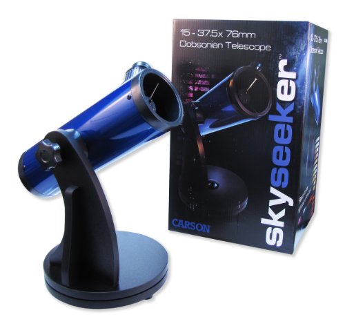 Telescópio refletor Carson SkySeeker com Lente de 76mm e Zoom de 15 a 37.5x 3 41auQZBJ6BL