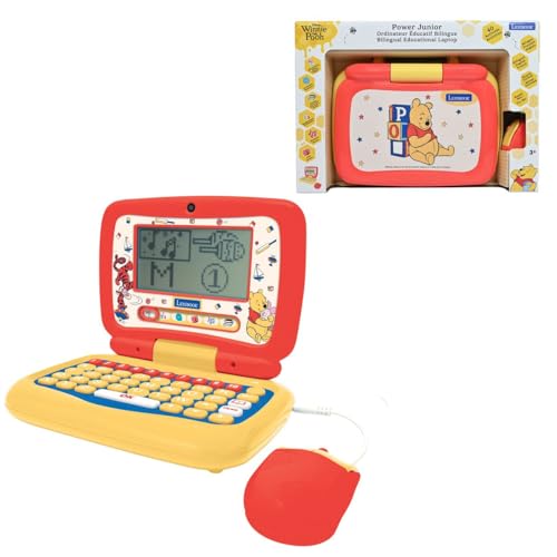 Ordinateur éducatif bilingue Winnie l'ourson Lexibook avec 40 activités français anglais