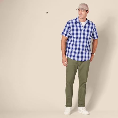 Amazon Essentials Men's Standard Athletic-Fit 5-Pocket Stretch Twill Pant, Olive 35W x 30L - image 7