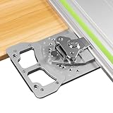-60° to 60° Adjustable Angle Track Saw Square with Quick Angle Stops, Protractor, 90° Right Angle Guide Square Guide Rail
