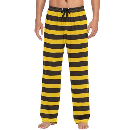 Green and Red Plaid Pajama Pants for Men Comfort Sleep Lounge Bottoms Straight-fit with Pockets S-XXL