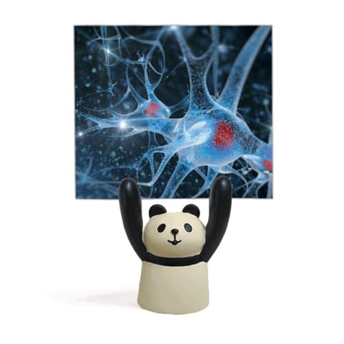 Support photo cellule cérébrale panda mignon pour bureau