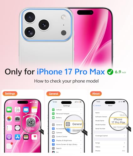 Image of FNTCASE for iPhone 17 Pro Max Case: [Compatible with Magsafe] Translucent Matte Cases with [Full Camera Protection] [Screen Protector] Military Grade Shockproof Protective Phone Cover - Hot Pink