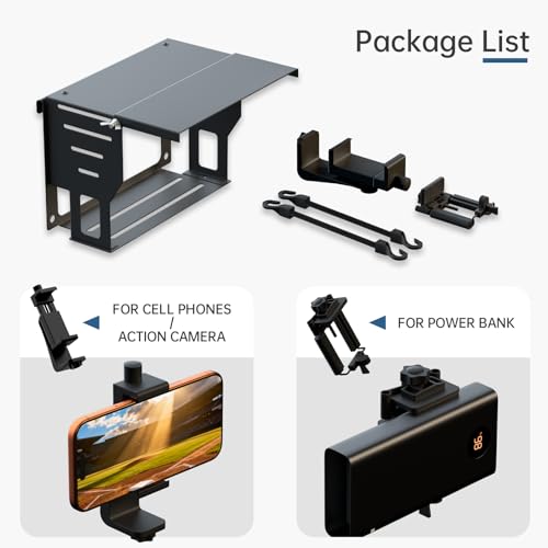 Soporte de valla para Samsung y cámaras de acción con ajuste de pantalla antideslumbrante 6