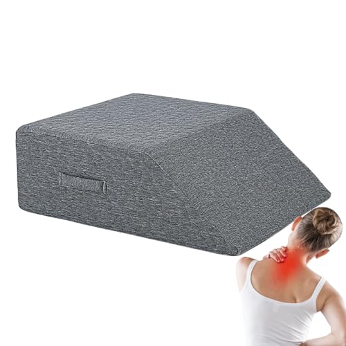 Gupcaqosjw - Almohada de rodilla para dormir en la espalda, soporte ergonómico para los pies de la rodilla para el tobillo y el posicionador corporal, soporte ergonómico para patas rodillas, caderas