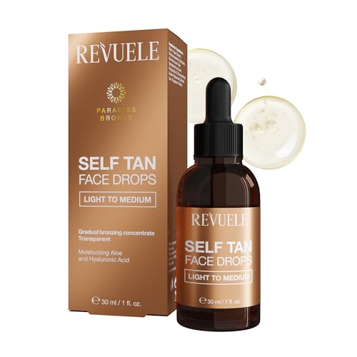 REVUELE Self Tan Face Drops Light to Medium – Gocce