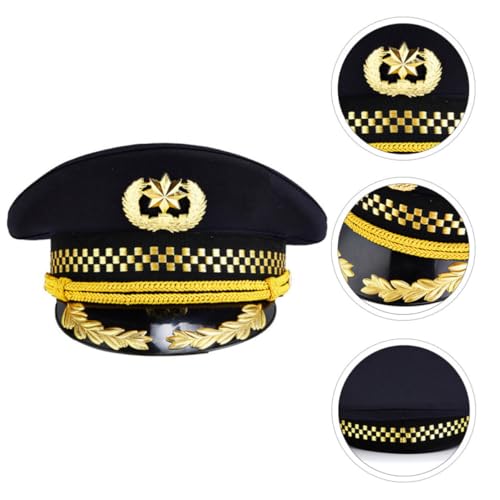 Chapeau de compagnie aérienne Operitacx taille 57 en coton pour déguisement