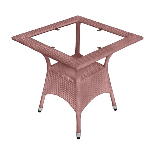 Image of Amazon Brand - Solimo Rattan Wicker 2 Seater Patio Seating Set | 2 Chair and 1 Square Glass Topped Table Set | Coffee Table Furniture for Balcony, Garden, Terrace, Indoor, Outdoor Use (Light Brown)