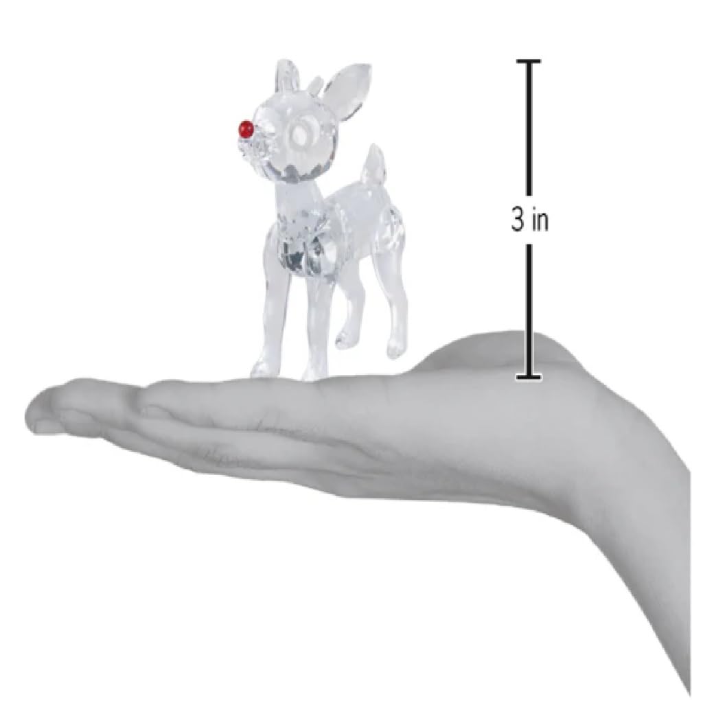 Old World Christmas Rudolph Crystal Figurine