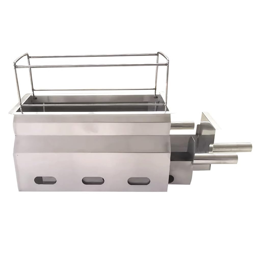 Grill di Carbone Staccabile, Griglia Esterna in Acciaio Inossidabile Portatile con Manico, Sfiato, Griglia Esterna Leggera, Griglia da Campeggio, Facile da Trasportare