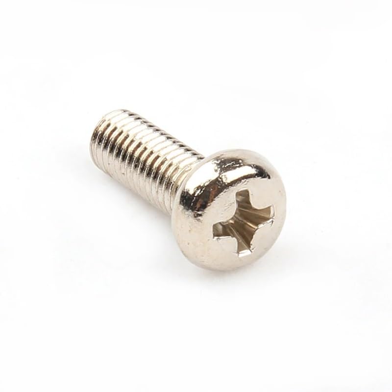 Viti autofilettanti 50-100 viti elettroniche GB/T818 nichelate a croce a croce Phillips a testa tonda PM viti M1.4 M1.7 M2 M2.5 M3 M4 M5 Vite Deck (3 mm, M5 (50 pezzi)