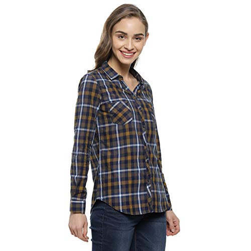 Image of PINACOLADA Women's Checkered Casual Shirt