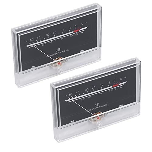 VU Meter, High Adjustable Backlight Power Amplifier Level Meter with Driver Board for DIY Home Sound