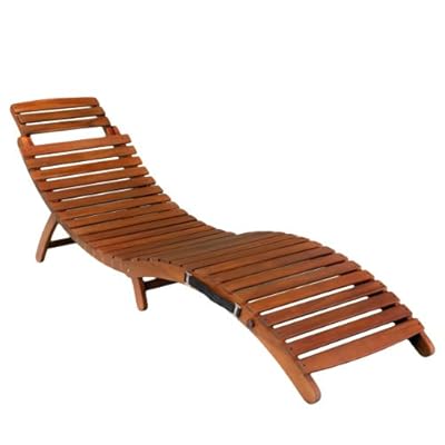 Christopher Knight Home Lahaina Wood Outdoor Chaise Lounge, Natural Yellow 41auTadrWRL. SS400