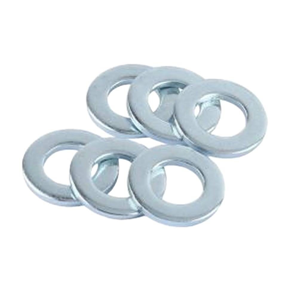100 Pcs Washer retaining Ring Flat Washer GB97 M12 Alloy Steel Blue and White zinc Box 1022261