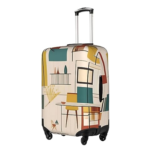 Mid Century Modern Luggage Cover,&^Suitcase Protector, Trolley Case Cover For X-Large Luggage, Suitcase Protector.2