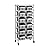 Seville Classics Heavy Duty NSF Bin Rack Solid Steel Wire Shelving Storage Unit, Patented Organizer for Garage, Warehouse, Office, Restaurant, Classroom, Kitchen, Gray, Includes 12 Bins