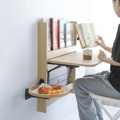 Plateau rabattable mural et table basse flottante multifonction - 5