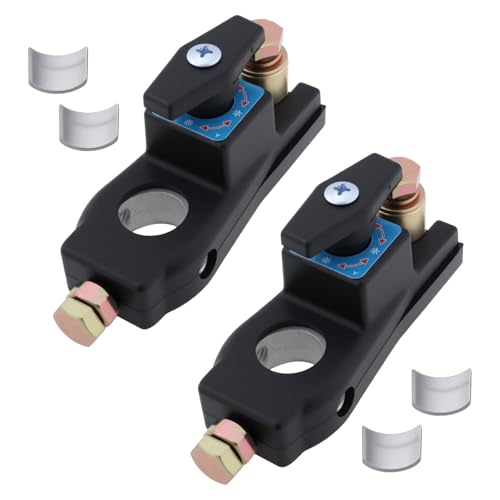 YINETTECH 2pcs 12V 24V Battery Disconnect Switches Battery Terminal Switches for Marine and Automotive