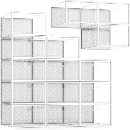 Pinkpum 15 Pack X-Large Shoe Storage Boxes Fit US Size...