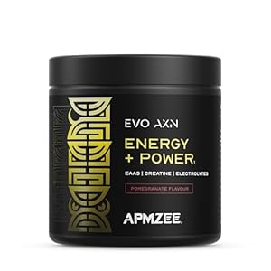 EVO AXN Energy + Power Supplement | Pomegranate – 750ml | Pre & Intra Workout Powder | EAAs, Creatine & Electrolytes | Boosts Strength, Hydration| Reduces Fatigue & Supports Recovery