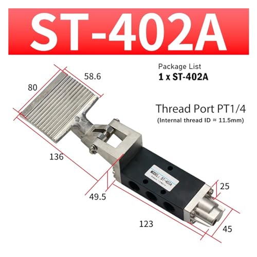 Vanne pneumatique 4F210-08 ST-402A pour commande de cylindre à air - 3