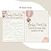 Baby Shower Games, Baby Mad Libs, Teddy Bear Flying With Hot Air Balloons Themed Cards, Baby Gender Reveal Party Game Decorations - 30 Cards (5