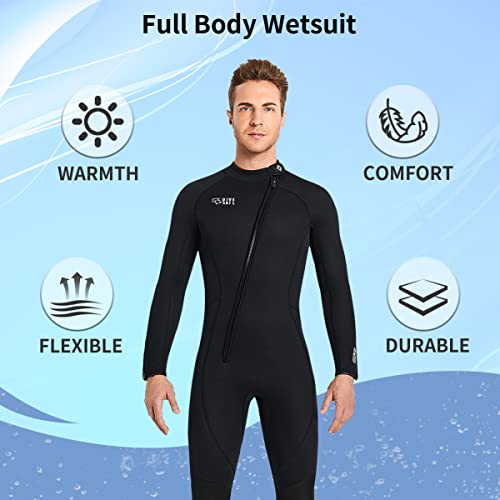 Wetsuit Women Men, Full Body Wetsuit 3Mm Neoprene Keep Warm, Diving Suit Zip Wetsuit For Diving Surfing Snorkeling Kayaking Swimming #TOP2