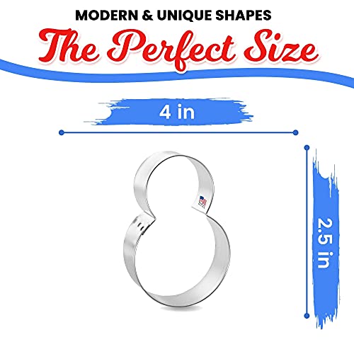 Foose Snowman Or Monster Eyes Cookie Cutter 4 Inch –Tin Plated Steel Cookie Cutters – Snowman Or Monster Eyes Cookie Mold #TOP1