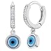 Produktbild 925 Sterling Silber Blau Böser Blick griechisch türkisch Nazar Kabbalah Kreolen