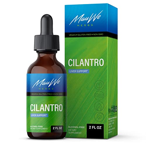 MAUWE HERBS Cilantro Supplement - Organic Cilantro Leaf Liquid Extract