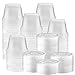 150-Pack of 4-oz Clear Plastic Jello Shot Cups small snack containers with lids -Small Shot Cups - Compact Food Storage togo sauce containers with lid for Portion Control, Sauces, Spices, Liquid, Dips