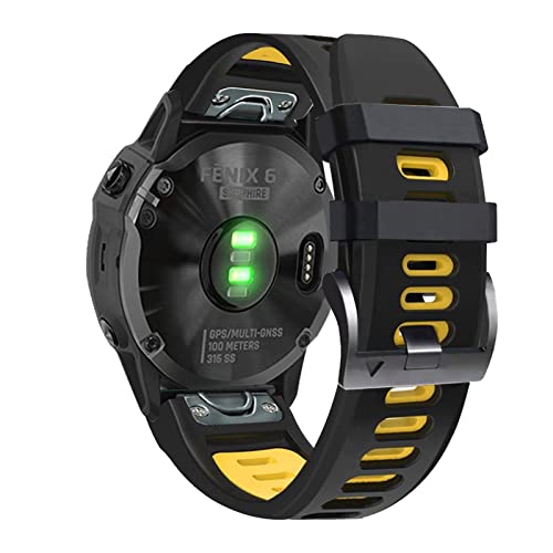 Bracelet Fenix 7 silicone anti-irritation 22mm montre Garmin agate